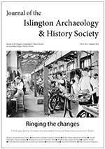 islington history society journal autumn 2018                    cover